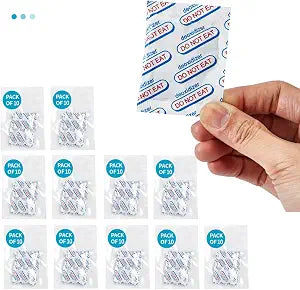 110 Packs 100CC Food Grade Oxygen Absorbers (10 Packs in Individual Vacuum Bag, 11x Packs of 10) Oxygen Absorbers for Food Storage, Oxygen Packet for Long Term Food Freshness (100CC(110-Pack))