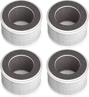 Nispira True HEPA Air Filter Replacement Compatible with hOmeLabs 3-in-1 Compact Ionic HEPA Air Purifier, 4 Packs (NOT COMPATIBLE WITH OTHER BRAND BUT ONLY HOMELABS COMPACT AIR PURIFIER)