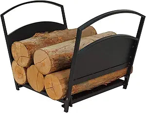 Fire Beauty Fireplace Log Holder Folding Firewood Rack,Stacking Rack,Storage Rack for Firewood, Indoor, Outdoor,Heavy Duty Steel