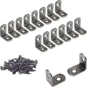 SDTWZW L Bracket 1 1 in Corner Brace Right Angle Metal Support Fastener
