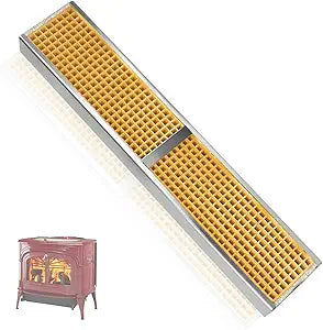 2.5" x 12.75" x 1" Wood Stove Catalytic Combustor Ceramic Compatible with Vermont Castings Defiant and Encore Flexburn Series, Emissions Reduced by 70%, Wood Usage Cut by One-Third