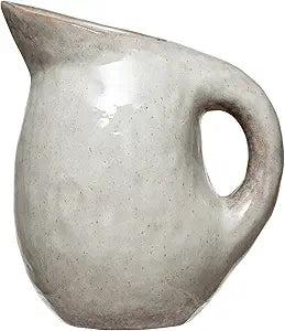 Neutral Reactive Glaze Stoneware Pitcher