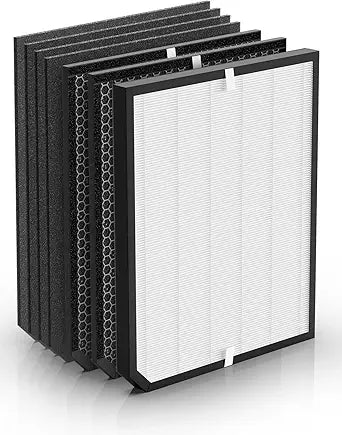 2000 Replacement Filter Compatible with AirDoctor 2000 & 2000i Air Purifiers, 1 High-Efficiency Filter, 2 Activated Carbon Filters and 4 Pre-Filters, Compare to Part # ADF2001, ADF2002, ADF2003