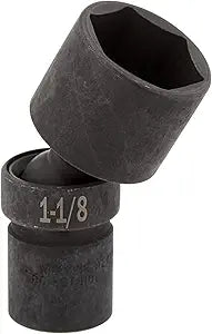 SK Tools USA 1/2" Drive, 1-1/8", 6 Point, Standard Swivel Impact Socket | 34336