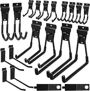 klasit Slatwall Hooks Black 20Pack Firmly and Durable Slatwall Accessories