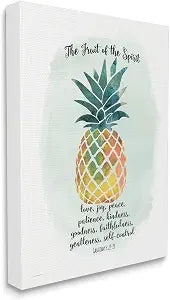 Fruit of the Spirit Pineapple, 24 x 30 Inch Canvas Wall Art