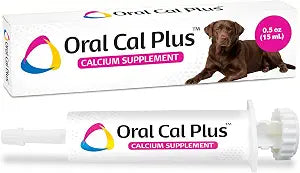 Breeder's Edge Oral Cal Plus Gel, Whelping and Queening Calcium Supplement Gel for Dogs and Cats Delivers 3 Calcium Sources in Labor to Support Strong and Normal Contractions, 15ml Paste