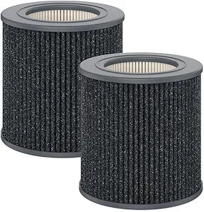 Air Mini PECO-HEPA Replacement Filter Compatible with Molekule PECO-HEPA Tri-Power Filter Air Mini and Air Mini+ Purifier For Clean Air, 2 Pack Gray