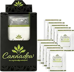 58% RH 4Gram (15 Pack) Two-Way Humidity Control Packets Humidity Packs & Humidity Absorber for Storage, Hydration Packets in Resealable Bag