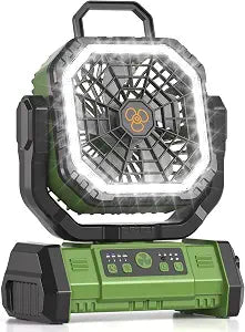 Portable Camping Fan 20000mAh Battery Powered Rechargeable Fan