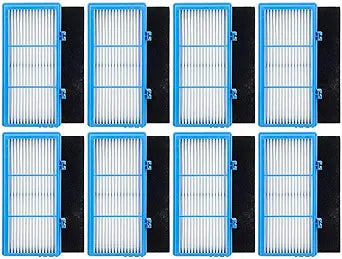 8 Pack HEPA Filters and Carbon Booster Sheets Replacement Parts HAPF30AT Compatible with Holmes AER1 Air Purifiers