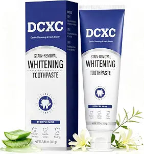 Whitening + Stain-Removing Toothpaste, 3.53 oz, 1 Pack, SLS-Free, Hydroxyapatite Toothpaste, Refreshing Mint Flavor