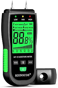 RDINSCOS Wood Moisture Meter for Firewood, Softwood, Hardwood