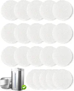 Humidifier filter cotton pack of 20 piecesFor ASIN B0D66BM86M/B0F1F668XN,For Model QZ3.5 Stainless Steel Humidifier