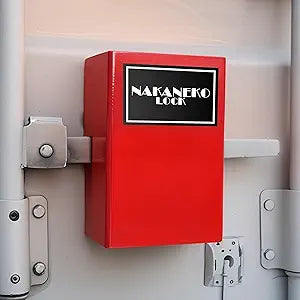 Heavy Duty Door Lock, Use with Cam Bar Style Shipping Container Locks, Semi Trailers, Conex Latches, Box Trailers, Toy Haulers, Protection Device, Anti Theft, Padlock Included