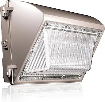 LED Wall Pack Light 120W 15600lm with Dusk to Dawn Photocell, 5000K Daylight Wall Pack Outdoor Light Repalces 600W HPS/HID Light, IP65 Waterproof for Stadium, Yard, Buildings, Parking Lots