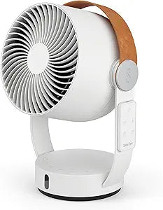 Stadler Form 3D air circulator Leo, fan with horizontal and vertical swing mode, wide range of up to 26 feet, white with remote control