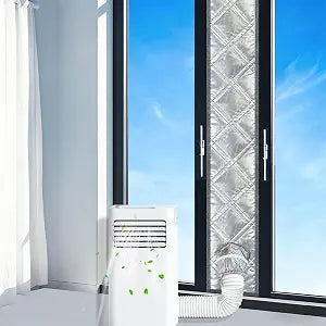 98"AC Door Vent Kit 3-Layer Thickened Aluminum Foil & Cotton &Oxford Fabric