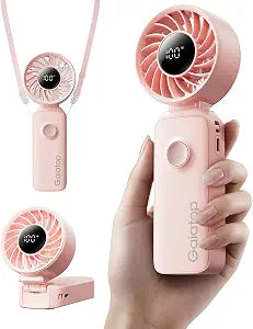 Gaiatop Portable Handheld Fan, Quiet 3 IN 1 Neck/Desk/Hand Fan