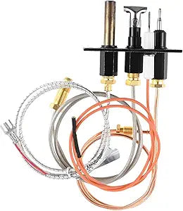 4021-737 Pilot Assembly for Propane Gas Compatible with Heat-N-Glo, Quadrafire, Heatilator Fireplaces, Propane Gas Pilot Assembly 4021-737 485-511A with Thermocouple Thermopile