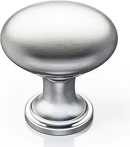 Veise 30 Pack Cabinet Knobs, 1-3/16 Single Hole Kitchen Cabinet Handles, Brushed Nickel Cabinet Knob Bedroom Dresser Drawer Pulls