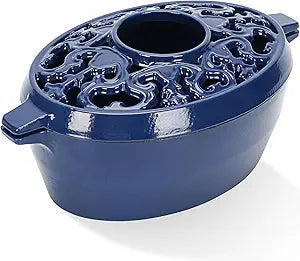 Wood Stove Steamer,2.5Quart Cast Iron Humidifier for Wood Stove,Large Capacity Wood Stove Humidifier,Large Diameter Mouth Lattice Top Rust Resistant Fireplace Humidifier Pot,Black