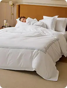 Bedsure 100% Giza Egyptian Cotton Duvet Cover King, CEA Certified Luxury Hotel Duvet Cover, PureWoven Soft & Breathable Sateen Bedding Set for All-Season, 3 Pieces, 104"x90" (Gradient Blue)