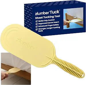 Zlumber Tuck Bed Sheet Tucker Tool, Bed Making Tool to Tuck Sheets Under Mattress, No Lifting Needed, Ribbed Ergonomic Handle