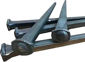 8"- Steel Square Common Rose Head STANDARD-80d Nails (10-Nails)