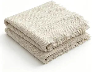 50x70 in Muslin Blanket for Adults, 6 Layer Gauze Blanket Throw | 100% Cotton muslin blanket Lightweight, Breathable & Soft, Twin 50"x70, All-Season Throw for Bed, Couch, or Travel