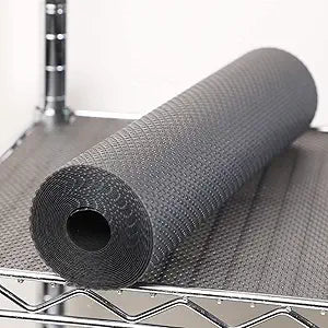 FLPMIX Thick Pantry Shelf Liner 16 inch Wide: Standard Size (16 by 360 Inch) Wire Shelf Liner - Waterproof, Heavy Duty, Easy to Cut, Plastic Kitchen Drawer Liner, Transparent Grey
