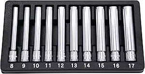 Astro Tools 4110 10pc 3/8" Drive Extra Deep Metric Socket Set