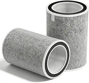 2 Pack HP302 HP201 HP202 Replacement Filter Compatible with Shark HP201 HP302 HP301 HP202 HP232 HC502 AP1000 Air Purifier MAX,Compare to Part # HE2FKBAS, HE2FKBASMB,HE2FKPRO, HE2FKPET, HE3FKPET