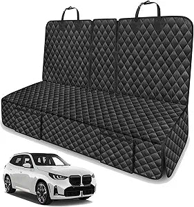 Dog Car Seat Cover for Back Seat Compatible with BMW X3 X5 X1 X2 X4 3 5 4 Series 328i 320i 330i 528i 540i Accessories 2000-2026, Waterproof Non-Slip Pet Bench Backseat Covers