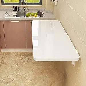 Wall-Mounted Drop Leaf Table,Folding Wall Desk, Wall Mounted Folding Table for Laundry Room, Solid Wood Table, Floating Wall Desk, (Multiple Sizes) Laundry Room/Home Bar/Kitchen & Dining Room