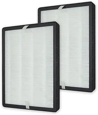 PUREBURG Replacement Filter Compatible with MOOKA KOIOS GL-FS32 & AZEUS GL-FS32 Air Purifiers, Pack of 2, H13 True HEPA Activated Carbon 2-in-1