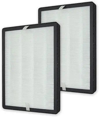 PUREBURG Replacement Filter Compatible with MOOKA KOIOS GL-FS32 & AZEUS GL-FS32 Air Purifiers, Pack of 2, H13 True HEPA Activated Carbon 2-in-1