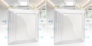 S97014094 Bathroom Fan Cover Grille and Lens for Br-oan Nutone 678, 679, 679FL, 679FLT, 680, 680FL, 680FLT, M680, HD50L, HD80L, 678C Exhaust Fan Models (Pack of 2)