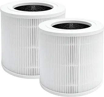 Nispira BAP9921 3-in-1 True HEPA Activated Carbon Replacement Filter Compatible with Bionaire BAP9921 Air Purifier, 2 Packs