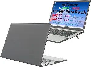 mCover Case ONLY Compatible for 2020~2022 14" HP EliteBook 840 G7 / G8 (Intel CPU) | EliteBook 845 G7 / G8 (AMD CPU) Series Windows Laptop (NOT Fitting Any Other HP Models) - Black