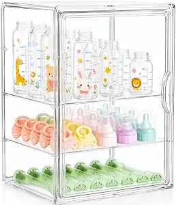 Baby Bottle Storage Organizer for Countertop Cabinet
