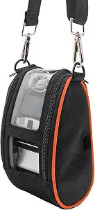 for Zebra QLN220 & ZQ610 Portable Thermal Printer Carrying Case with Shoulder Strap Orange