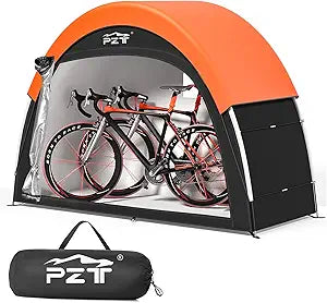 Upgraded Bike Tent with Rain Cover, Outdoor Storage Shed for 2-3 Bikes
