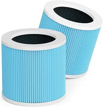 VOOPNU DH-JHD07 4-in-1 Replacement Filter, 99.97% Filtration, 2 Pack, Blue