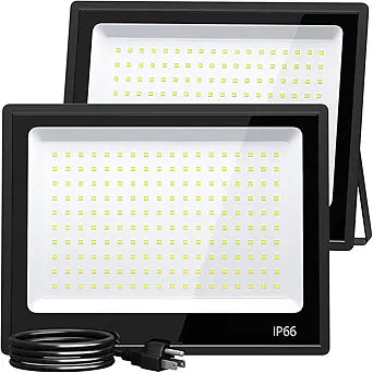 XXBSAZ LED Flood Light Outdoor, High Power Commercial Work Light, IP66 Waterproof, 6500K Daylight, Security Stadium Lights for Parking Lots, WorkshopWarehouses, 150 Watts