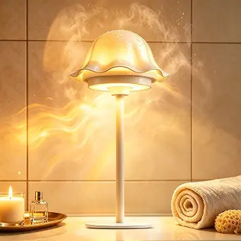 Waterproof Shower Lamp, 2-in-1 Ocean Projector, Rechargeable Table Lamp