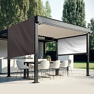 Universal Pergola Replacement Canopy Outdoor Canopy Shade Cover Waterproof Shade Top Cover for Outdoor Patio Porch Backyard(16 x 10 ft,Coffee)