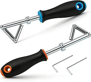 Double Drop Leg Elevator Door Tool, Heavy Duty Elevator Tool, Fits for GAL-MAC-Otis Etc., 5.5 inches, Round Head, Equipped with a Comfortable Handle, 2-Pack