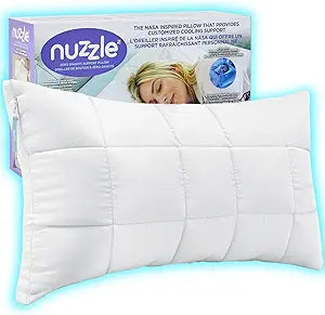 Nuzzle Queen Size Adjustable Firm Pillow Hotel Luxury Neck Support, Height Adjust Soft Cooling Pillow for Back, Stomach or Side Sleepers-Home Gift