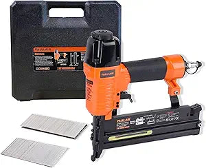 Valu-Air SF5040 Pneumatic Brad Nailer 18 Gauge 2-in-1 Air Nail Gun & Stapler, Lightweight Aluminum Body, Ideal for Woodworking, DIY Projects, Includes Case (Air Compressor Required)